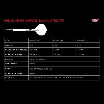 Bulls NL - Adam Gawlas E2 - Steeldart