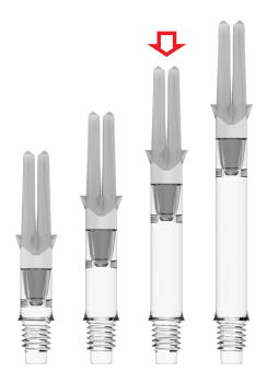 L-Style - L-Shaft Silent Straight Spinner - Shaft Clear Intermediate = 260