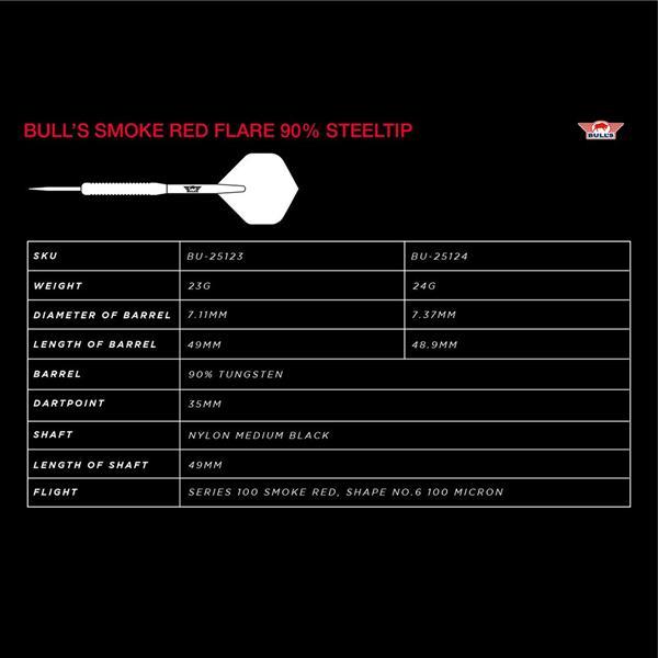 Bulls NL - Smoke Red Flare - Steeldart