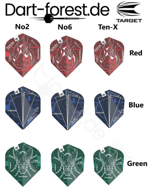 Target - Blueprint Pro Ultra Flight - Standard No2 / No6 Shape / Ten-X